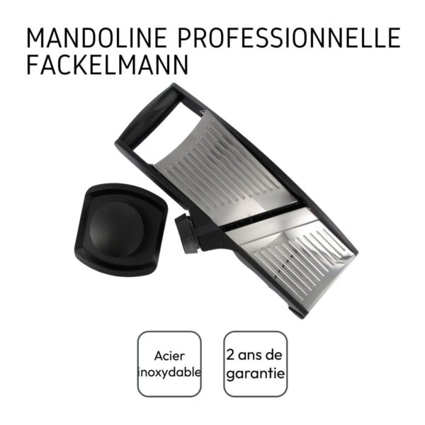 Vitesseroues 685506 Mandoline professionnelle, mandoline manuelle, tranche légumes, mandoline pour légumes, mandoline de cuisine – Image 4
